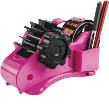 Roze Warmtetape Dispenser met Pengleuf, Semi-Automatisch Bureau, 3/4 Inch Sublimatietape Dispenser, Gesneden, voor Kantoor en Magazijn
