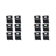 12 Pièces Poche de Rangement de Chaise Sac de Chaise Poches de Chaise pour Salles de Classe Poches de Chaise D'Étudiant Organisateur de Chaise avec
