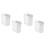 4Pack Plastic Trash Can Wastebasket, Classic Garbage Container Recycle Bin for Bathroom, Bedroom, Kitchen, Home Office 1