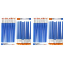 Acryl-Pinsel-Set, 100-Teilig, Kleine Pinsel, Flache Details, Weiche Borsten, Aquarell-Modell für Gesichtsbemalung, Bastelbedarf