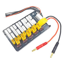 XT60 XT30 RC Lipo Battery Parallel Charging Board - Supports 5 Packs for 2S-6S Lipo Batteries with Safety Fuses