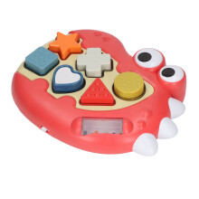 Lights Sounds Shape Sorter Toy for Toddlers - Red, ABS, 3x AA Batteries
