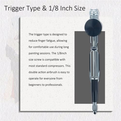 Versatile Airbrush Kit Double Action Sprayer for Art, Makeup, and Cake Decoration 1