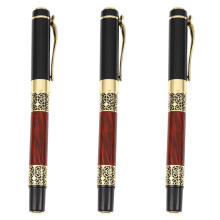 3X Chinese Classical Roller Pen Elegant Golden Ballpoint Pen for Office Business Signature School Student Gift