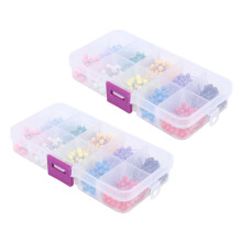 Map Tacks Push Pins Plastic  with Steel Point, 4mm, 1000 Pieces