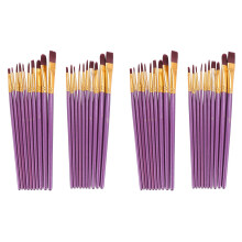 40Pcs Paint Brush Set Artist Paint Brushes for Watercolor, Oil Paintings Canvas, Ceramic, Clay, Wood & Models