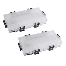 2X 24-Well Airtight Leak Watercolor Paint Palette Box for Watercolors Half Pans, Acrylic, Gouache and Oil Paint