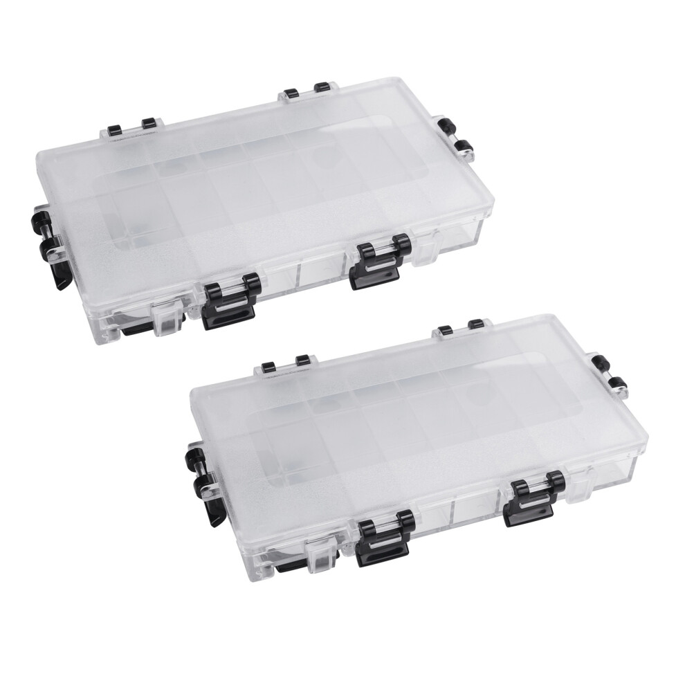 2X 24-Well Airtight Leak Watercolor Paint Palette Box For Watercolors Half Pans, Acrylic, Gouache And Oil Paint 6032624215311