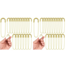 Extra Große Sicherheitsnadeln, Strapazierfähig, 7,6 cm, 40 Stück, Spulenlose Nadeln, Nähnadelbroschen, Riesige Sicherheitsnadeln, Hellgolden