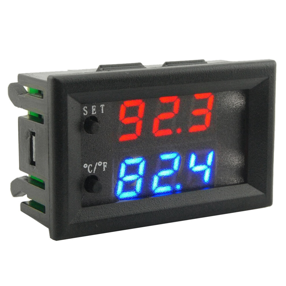 W2809 12V Ac110-220V Probe Digital Temperature Control Led Display Thermostat With Heat/Cooling Control Instrument 6132158540023