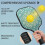 Σετ κουπιών Pickleball από fiberglass με λουλούδια, 2 μπάλες και τσάντα – Συμβατό με 2