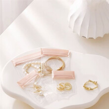 80Pcs EVA Jewelry Bags Storage,4 Sizes Clear Jewelry Pouches Bag Organizer for Gold Silver Necklace Ring Earring Chain