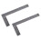 2X 90 Degree 25cm Length Stainless Steel L-Square Angle Ruler 1