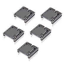 5 Piezas YX5200 Reproductor de MP3 MóDulo de Audio MP3 Placa de DecodificacióN de Voz Compatible con Tarjeta TF U-Disco IO / Puerto Serie / AD