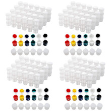 120 Strips Empty Paint Strips Paint Cup Pots Storage Containers Painting Arts Crafts Supplies (5Ml/120Pc)