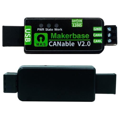 Makerbase CANable 2.0 USB-zu-CAN-Modul-Adapter-Analysator CANFD SLCAN SocketCAN CANdleLight Klipper V2.0 S