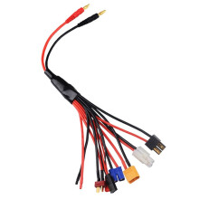Acht in Één RC Lipo-Batterijlader Splitterkabeladapterconnector 4,0 mm Bananenstekker Naar JST T-Stekker XT60 EC3 Futabas Tamiyas