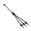 5V 3-Pin Extension Cable for Computer Motherboard 1 Point 3 Hub Cable Connection Extension ARGB Splitter, Black 1
