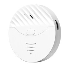 Tuya WiFi Alarm Door and Window Vibration Sensor Security Protection Alert Works with Alexa, Life(White)