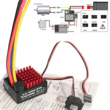 RC Car Parts 6860 RTR Brushed ESC 60A Regolatore di Velocità Elettronico per 540 Ricambi per Auto Fuoristrada