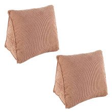 2X Dossier de Lecture Coussin Coussin Coussin Dorsal Coussin Lombaire Chaise de Bureau Lit Repose-Coussin Oreiller de Soutien Dorsal (Café)