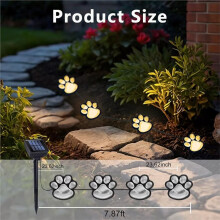 4PCS Solar LED Light Claw Lamp Outdoor Waterproof Garden Underground Lamp White Light
