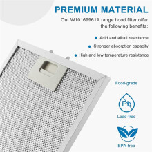 4-Pack Fettfilter för Fläktventilation med 5-Lagers Aluminiumnät för , Jenn.Air Köksfläktar W10875058 W11245983