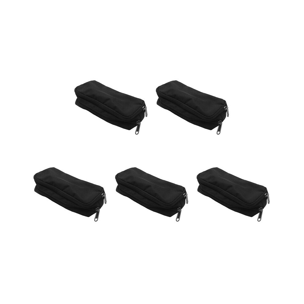 5X Capacity Pencil Case Oxford Storage Pouch Pen Case Simple Stationery Bag School Office Organizer Black 6031087008799