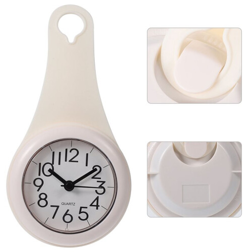 Waterproof Cup Clock Bathroom Shower Timer Wall Hanging Modern Design Plastic Bath Kitchen Use Hook Handle Adhesive 2