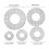 Set di Righelli In Acrilico per Patchwork - 5 Pezzi, Multiuso, Modelli per Quilting, Misure per Abbigliamento 7