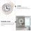Waterproof Cup Clock Bathroom Shower Timer Wall Hanging Modern Design Plastic Bath Kitchen Use Hook Handle Adhesive 5
