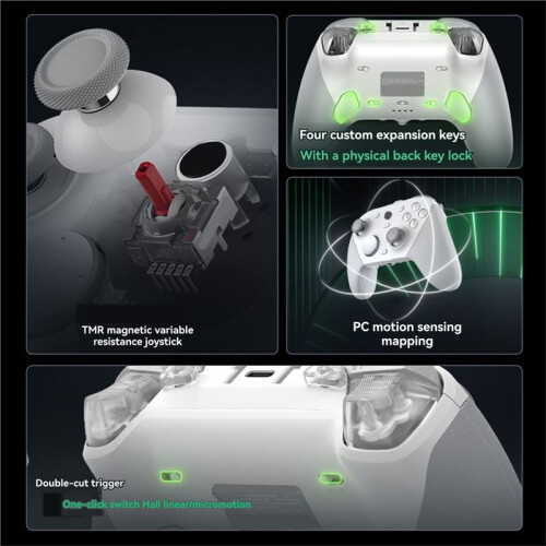 G7 Pro Gaming Controller Wired Gamepad for  Series X S  One X S Steam PC Android with Charging Dock Black