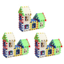 72PCS Children Puzzle Plastic Letter Building Blocks House Toy