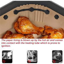 2 Sets Air Fryer Magnet Silicone Buckle, Air Fryer Liner Magnets for Holding Parchment Paper Magnetic Holders Accessorie