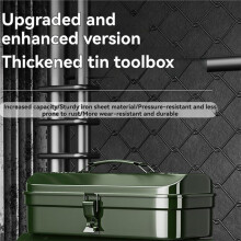 Boîte à Outils Multifonctionnelle pour la Maison, Capacité, Qualité Industrielle, Boîte Métallique Portable Spéciale pour Électricien