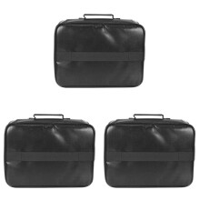 3X Dokumenten Tasche mit Schloss, Feuerfeste 3 Lagige Dokumenten Speicher Box mit Wasserdichtem ReißVerschluss, Verwendet für Laptops, Dokumente B.