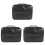 3X Document Bag with Lock, Fireproof 3-Layer Document Storage Box with Waterproof Zipper,Used for Laptops, Documents B 1