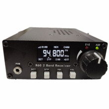 DIY Aviation Radio R60 FM 88-108MHz Air Band 118-136MHz Receiver Aviation Radio PLL Secondary Frequency Conversion +Case