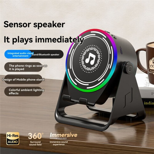 Mobiele Telefoonsensor Luidspreker Draadloze  Desktop Luidspreker Multifunctionele Live Streaming Standaard 2