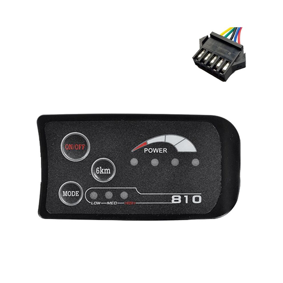 Sm 5Pin S810 E-Bike Led Display Meter 36V Ip65 Uart Protocol For Electric Bicycle Electric Bike Meter 6034002938904