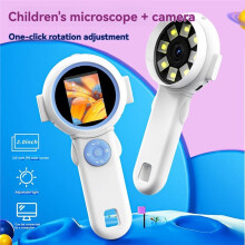 Kids Microscope Portable Handheld Magnifying Digital Microscope for Children Educational Science Toys Christmas Gifts A