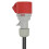 EV Portable Charger Three-Phase 32A Base-Single-Phase 32A  Adapter CEE Red Power Female Plug Socket Adapter 6