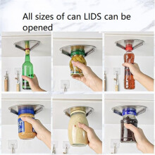 Mount- Cabinet Opener for Weak Hands and Seniors,Bottle Opener Tool, One-Handed Can Opener for Any Size Lid