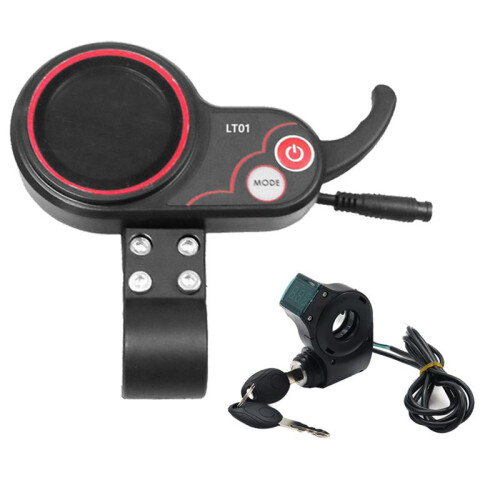 LT01 Display+Ignition Lock Key Long Cable for Kaabo Mantis 8/10 Kaabo Wolf  X Kaabo Wolf  11 E Scooter