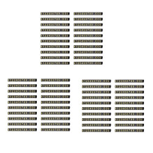 60 SäTze Preis Anzeige Quadratisch Verstellbares Preis Schild für Preis Anzeige Theken StäNder Nummer Buchstabe Dollar Preis Block Kit M