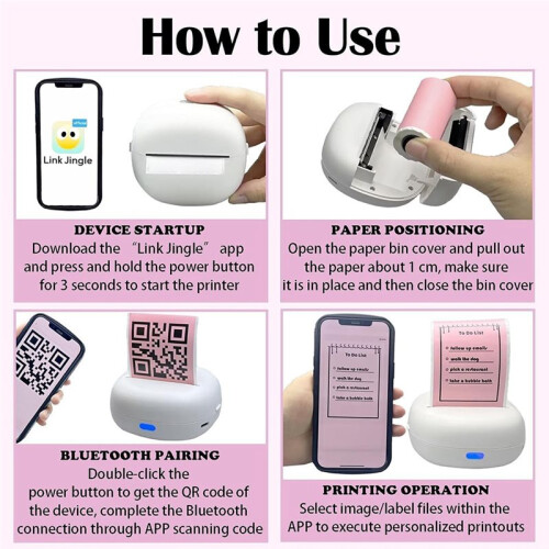 Sticker Printer, Portable Thermal Sticker Maker,   Label Maker Machine 2