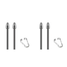 Ersatz--Eingabestiftspitzen für das  2 Tablet - Langlebige Titanlegierungs-Metallspitze/-Spitzen (4 StüCk)
