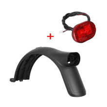 Rear Front Brake Taillights for Elite Electric Scooter Waterproof Mudguard Assembly Replacement Parts