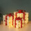Christmas Decoration Set Pre-Lit Gift Boxes Warm White LED 6