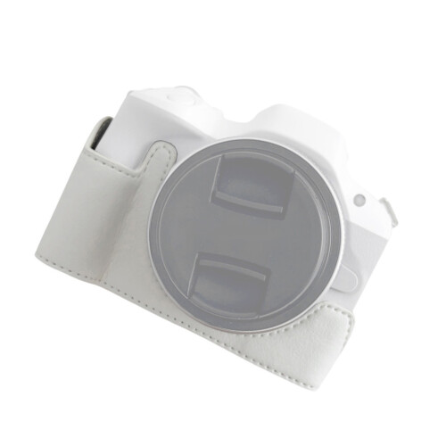 Digital Camera Bottom Protective Case PU Leather for R50/R100, 12.2x5.2x6cm